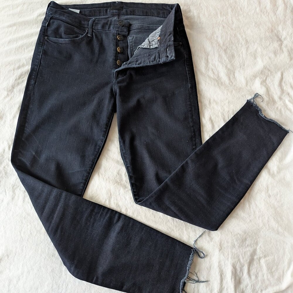 Mother The Pixie Ankle Fray Holding Hands Jeans — Size 29